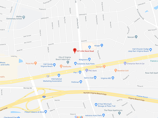 Virginia Beach Location Map